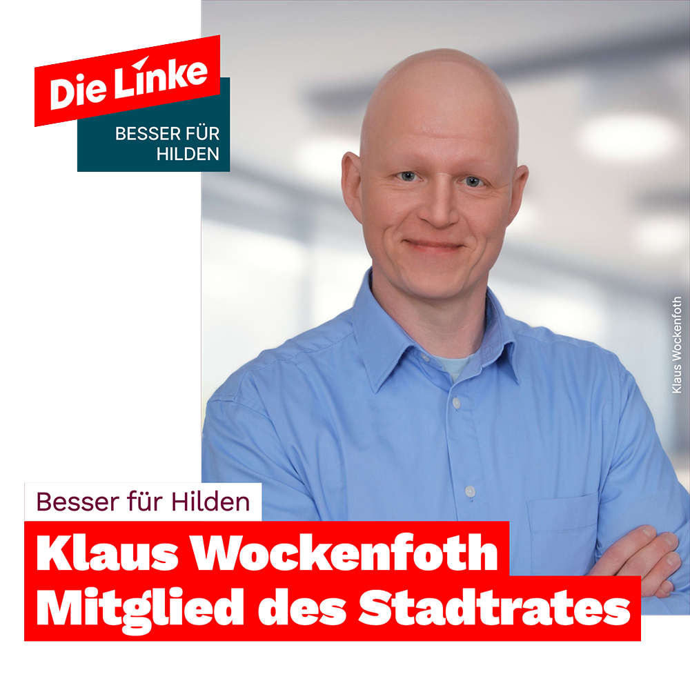 klaus-wockenfoth-transparent Klaus Wockenfoth, Mitglied des Stadtrates Hilden, Fraktion Die Linke